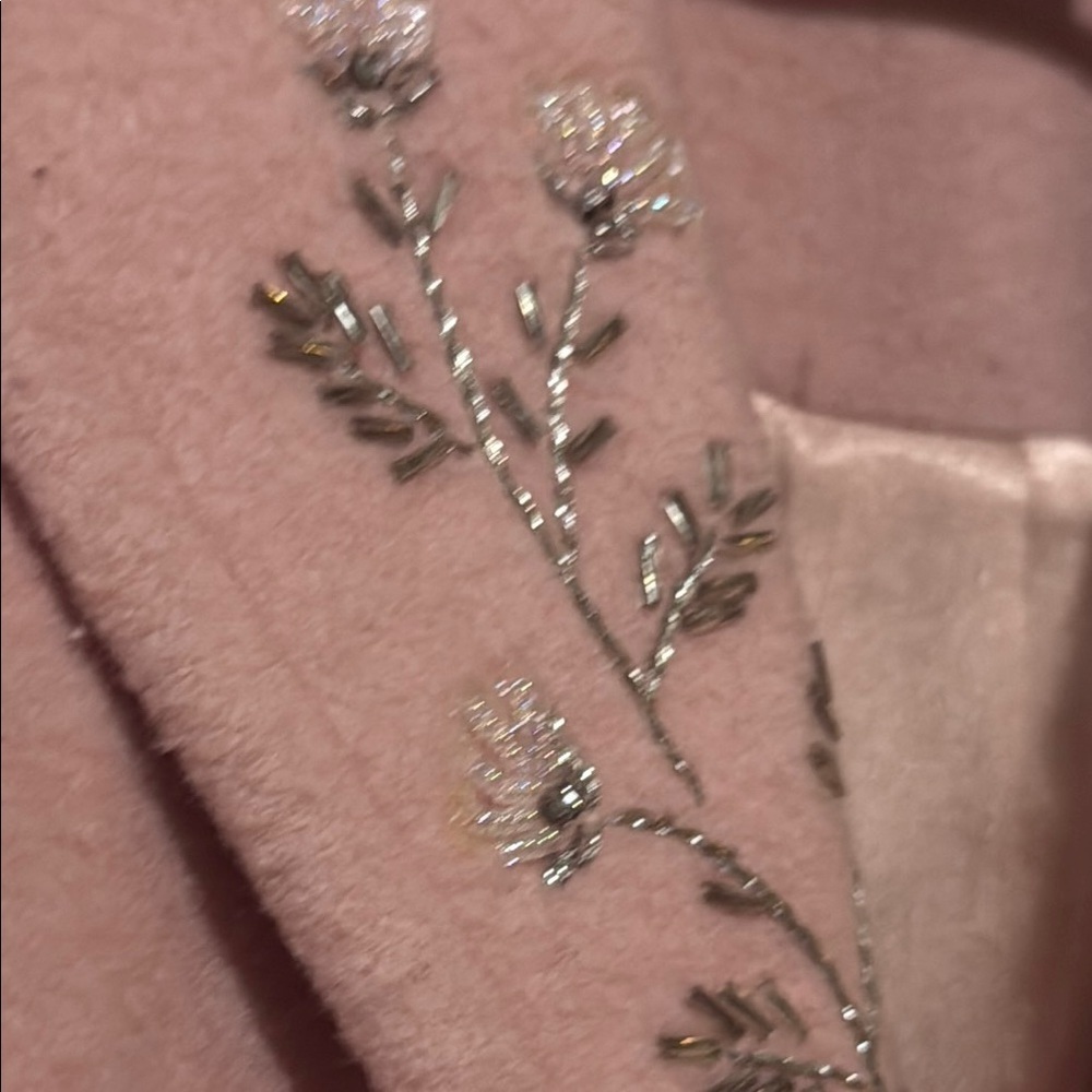 Vintage y2k Karen Kane Pink Blazer with Metallic Embellishments Sz large - Picture 7 of 14